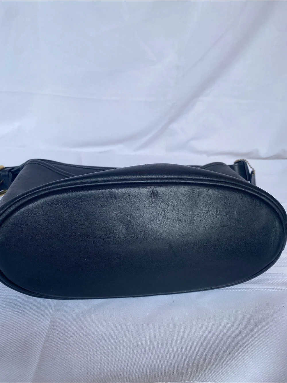 Vintage Coach 4150 Fletcher Classic Flap Black Leather Crossbody Shoulder Bag